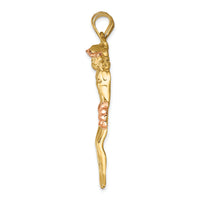10k Two-tone Rose Corpus Pendant-10C3712