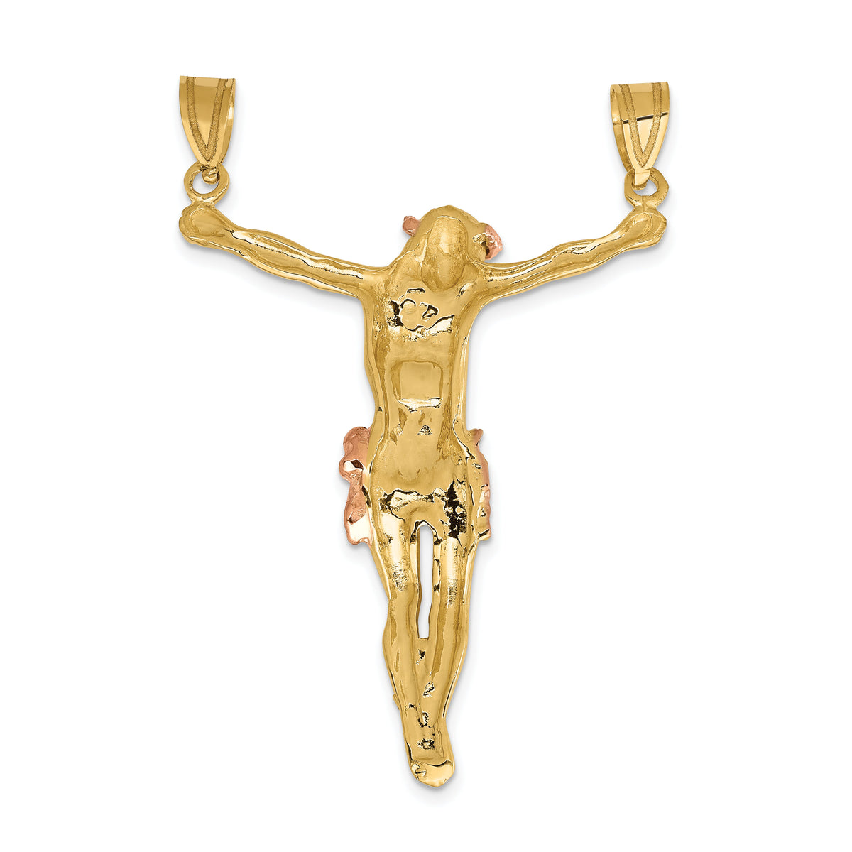 10k Two-tone Rose Corpus Pendant-10C3712