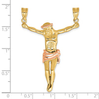 10k Two-tone Rose Corpus Pendant-10C3712