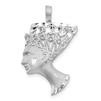 10k White Gold Nefertiti Pendant-10C371W