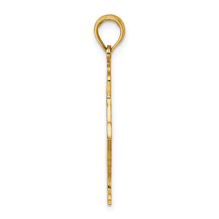 10k Ice Skater Turning Charm-10C3757