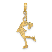 10k Ice Skater Turning Charm-10C3757