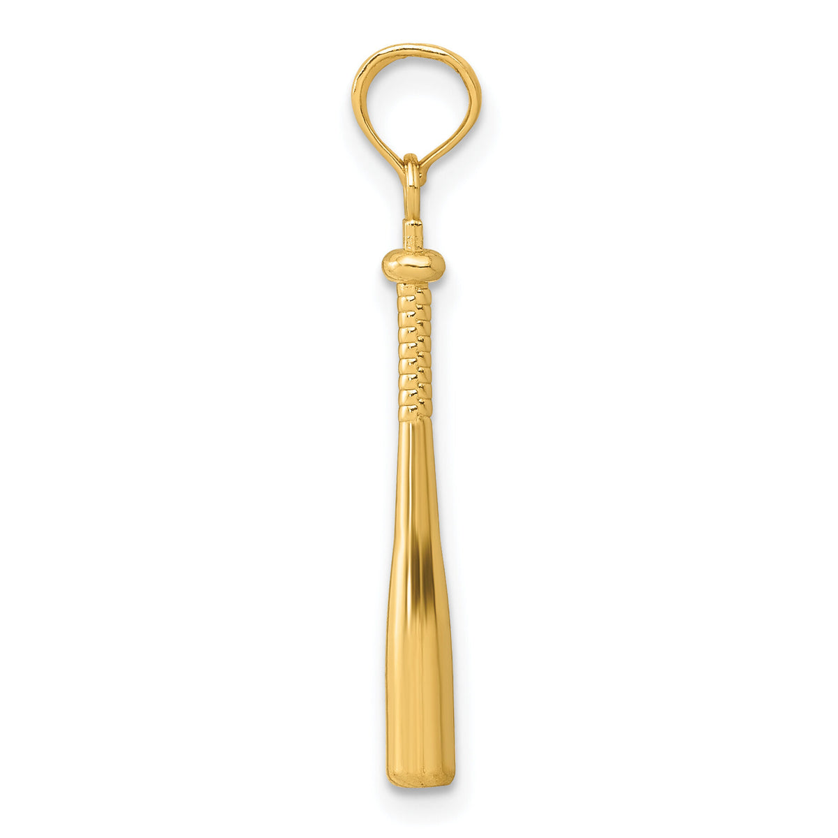 10k 3-D Baseball Bat Pendant-10C3764