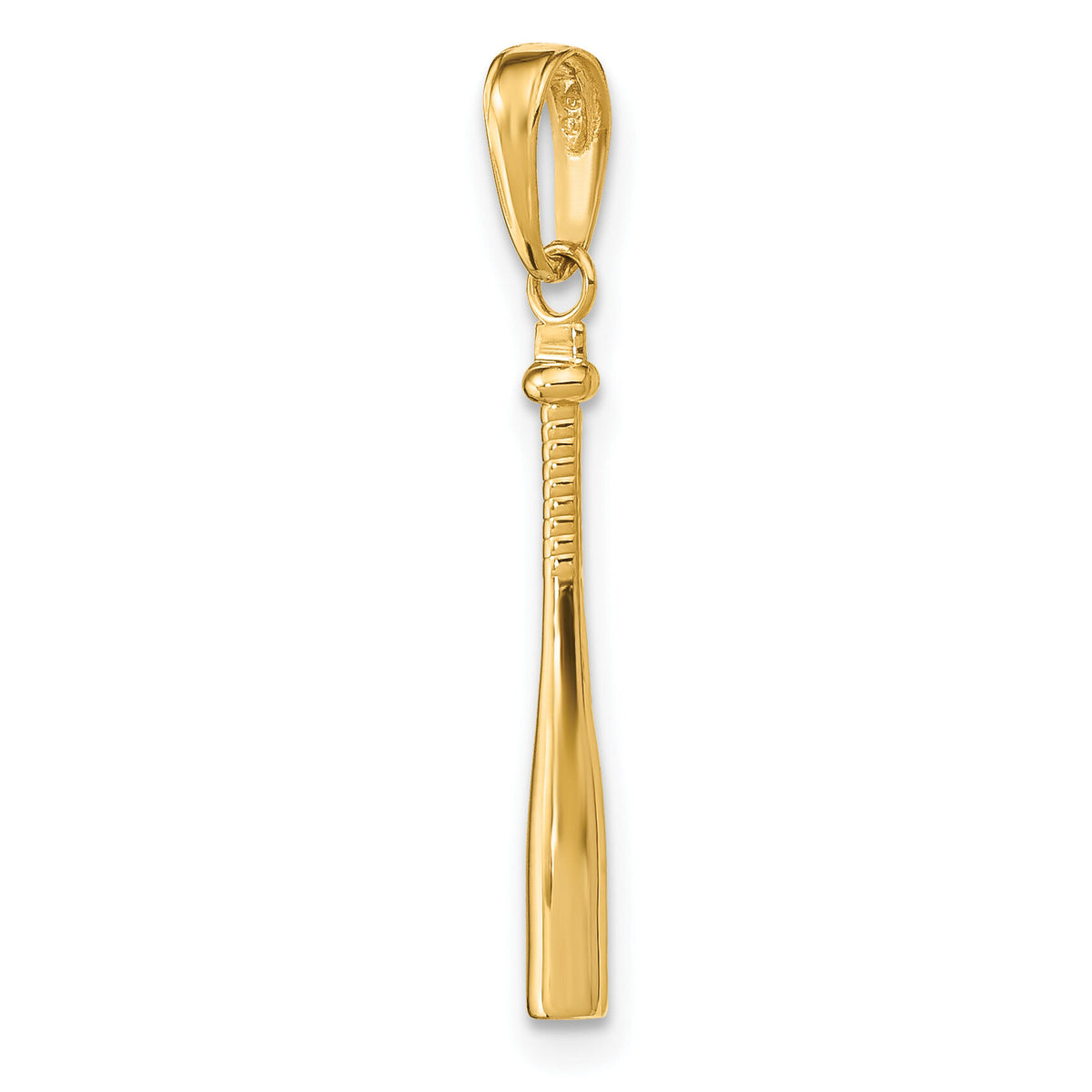 10k 3-D Baseball Bat Pendant-10C3764