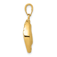 10K Baseball Glove And Ball Pendant-10C3766