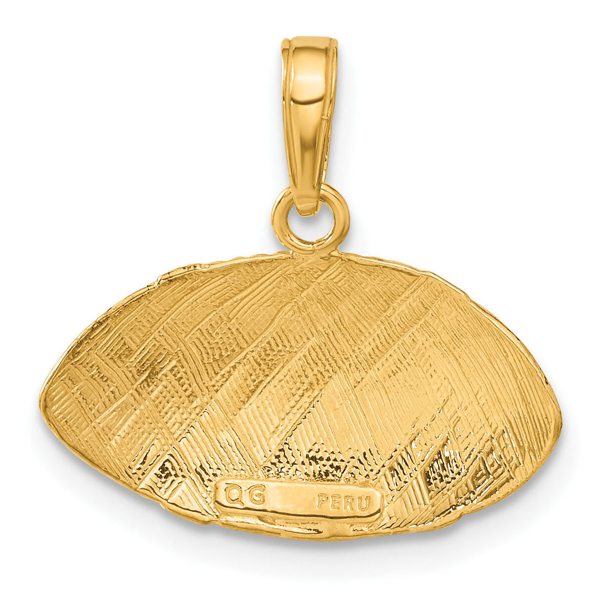 10K Football Profile Pendant-10C3769