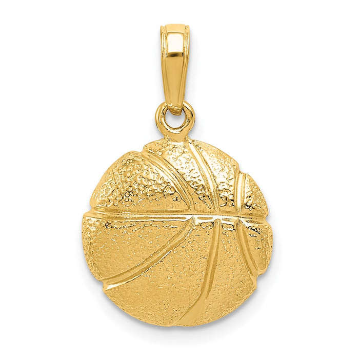 10K Basketball Pendant-10C3773