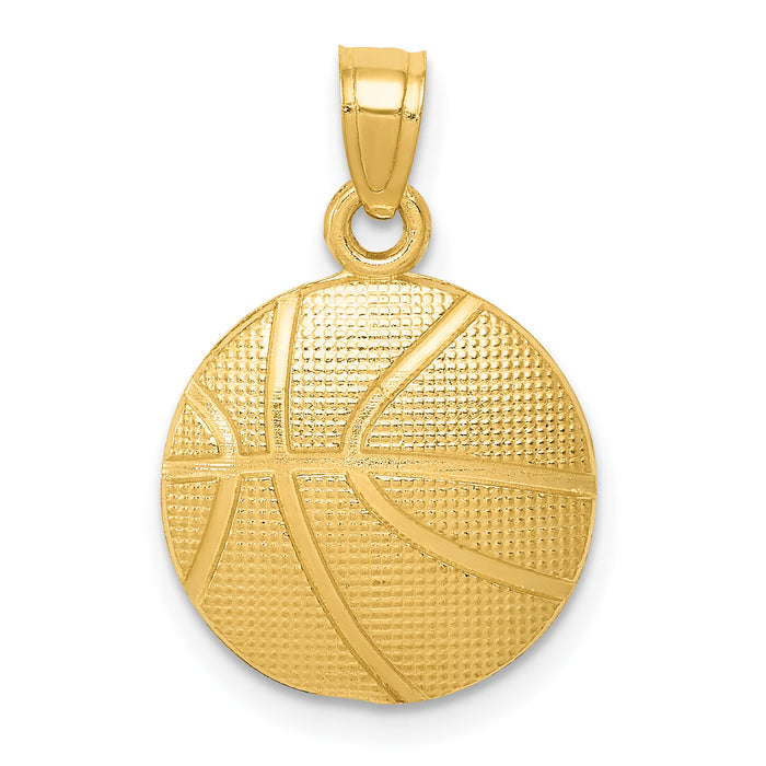 10k Basketball Pendant-10C3774
