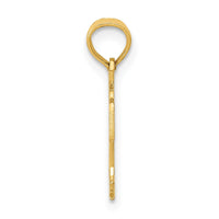 10K Basketball in Net Pendant-10C3776