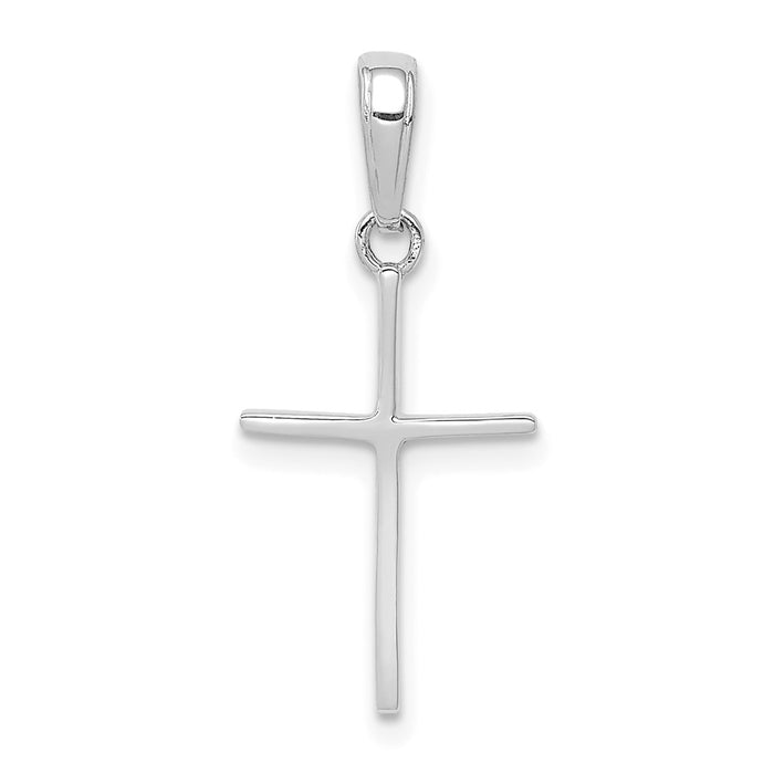 10KW Polished Cross Pendant-10C3782W