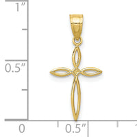 10k Passion Cross Charm-10C3804