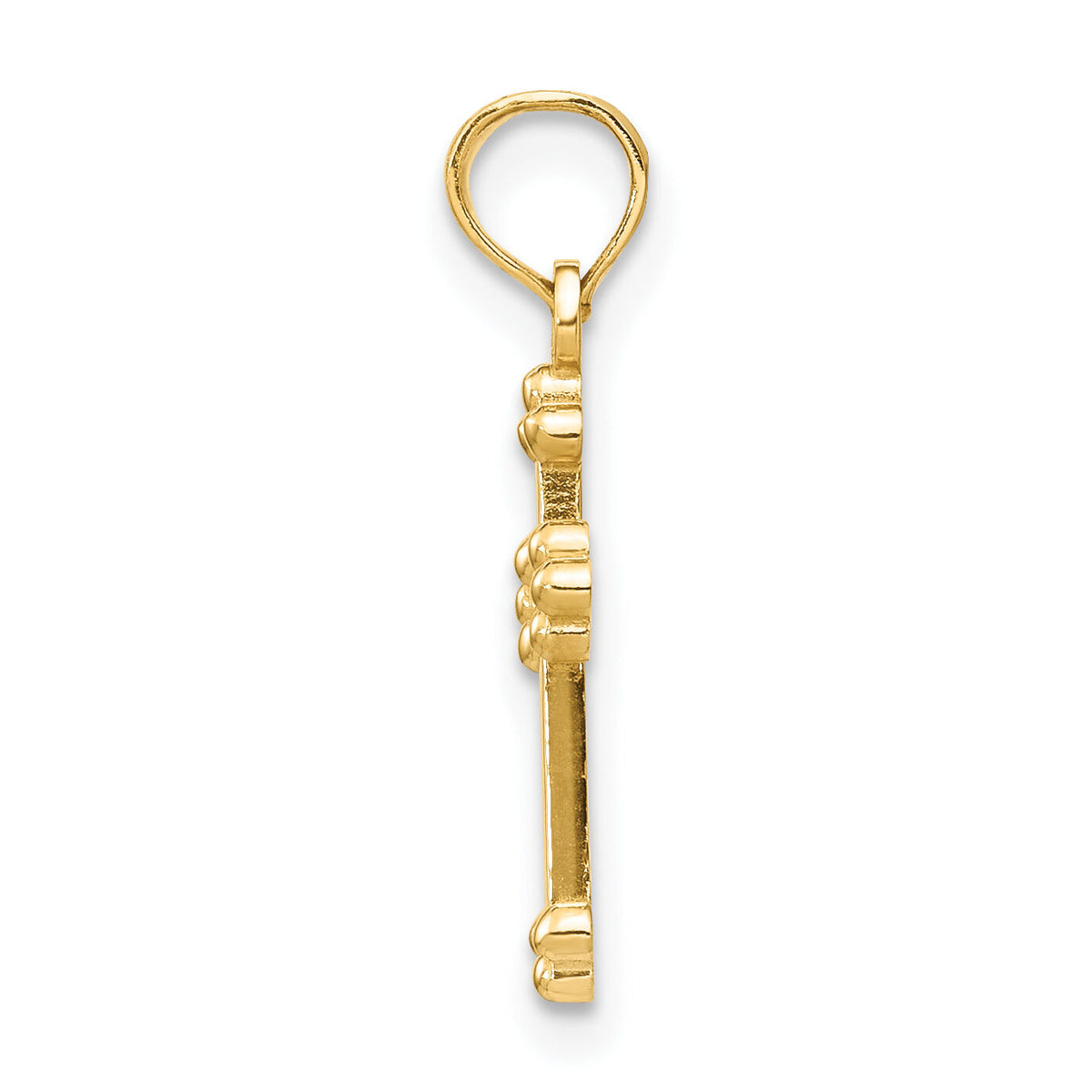 10K Budded Cross Charm-10C3818