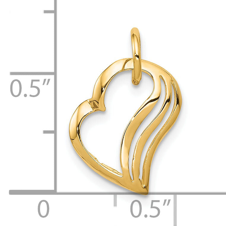 10k Heart Charm-10C382