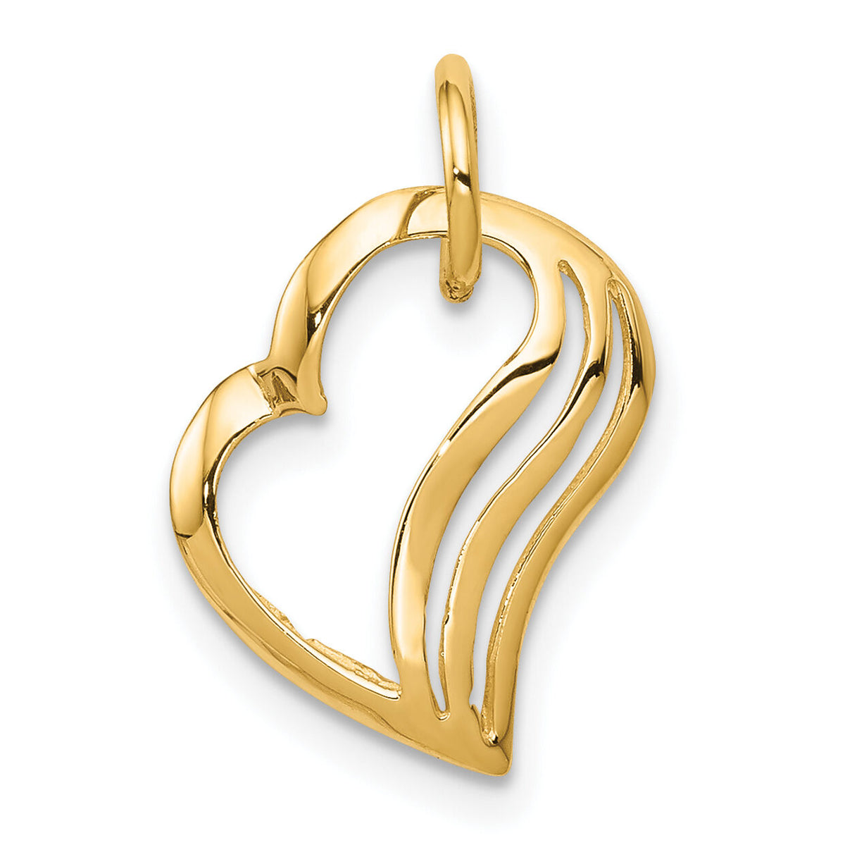 10k Heart Charm-10C382