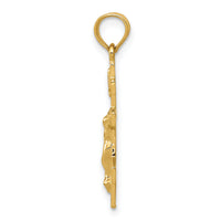 10k Eastern Orthodox Crucifix Charm-10C3834