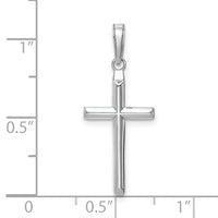 10K White Gold Reversible Latin Cross Pendant-10C3865W