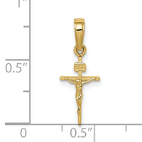 10K Small INRI Crucifix Pendant-10C3894