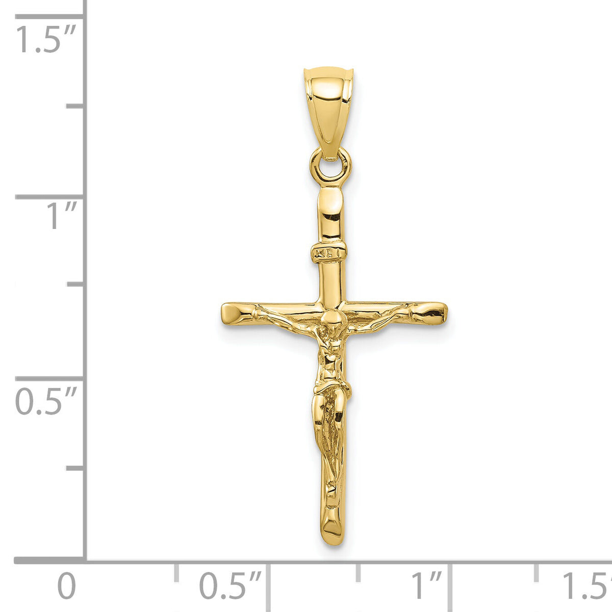 10K INRI Crucifix Pendant-10C3895