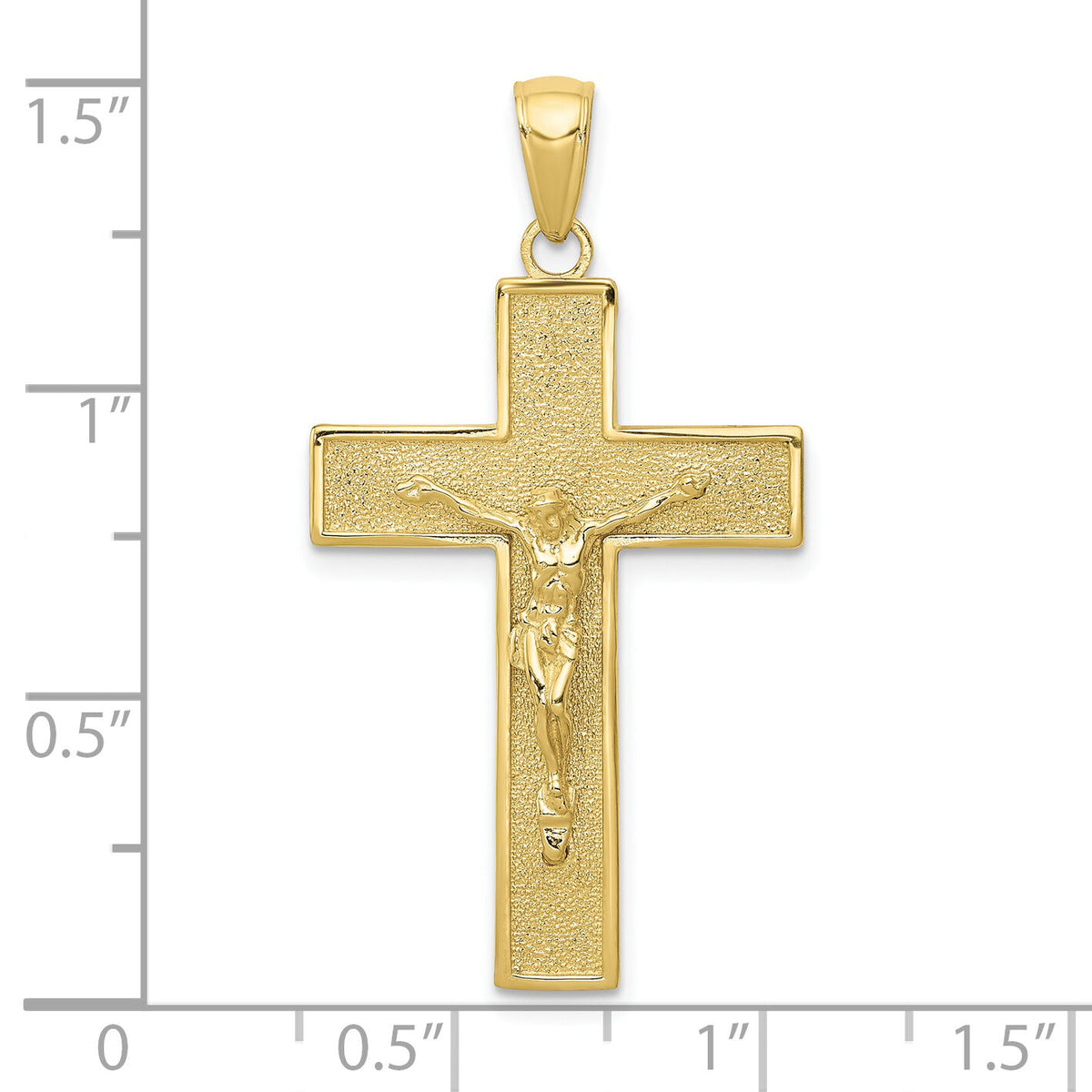 10k Crucifix Pendant-10C3897