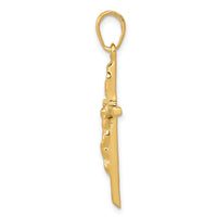 10k Crucifix Pendant-10C3900