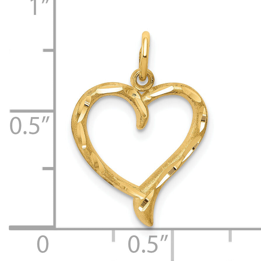 10k Heart Charm-10C395