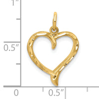 10k Heart Charm-10C395