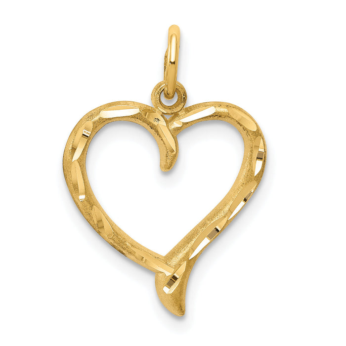 10k Heart Charm-10C395