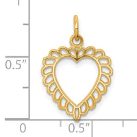 10k Heart Charm-10C396