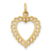 10k Heart Charm-10C396