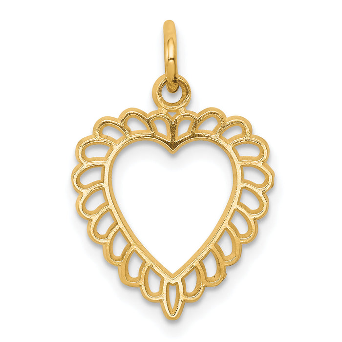10k Heart Charm-10C396
