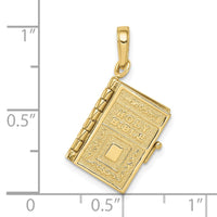 10K  3D Lord's Prayer Bible Pendant-10C3964