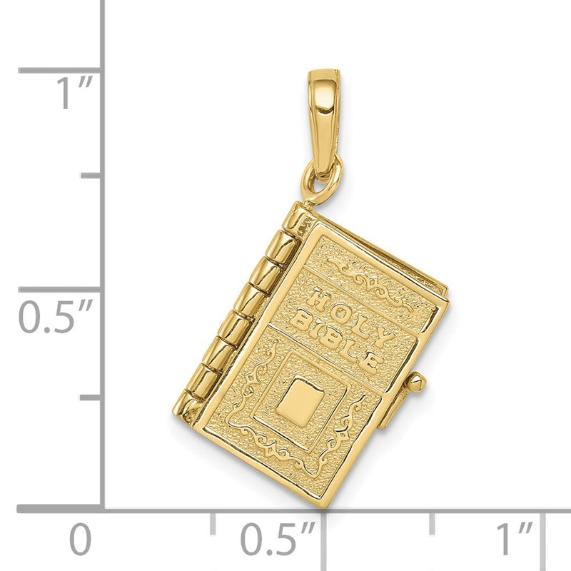 10K  3D Lord's Prayer Bible Pendant-10C3964