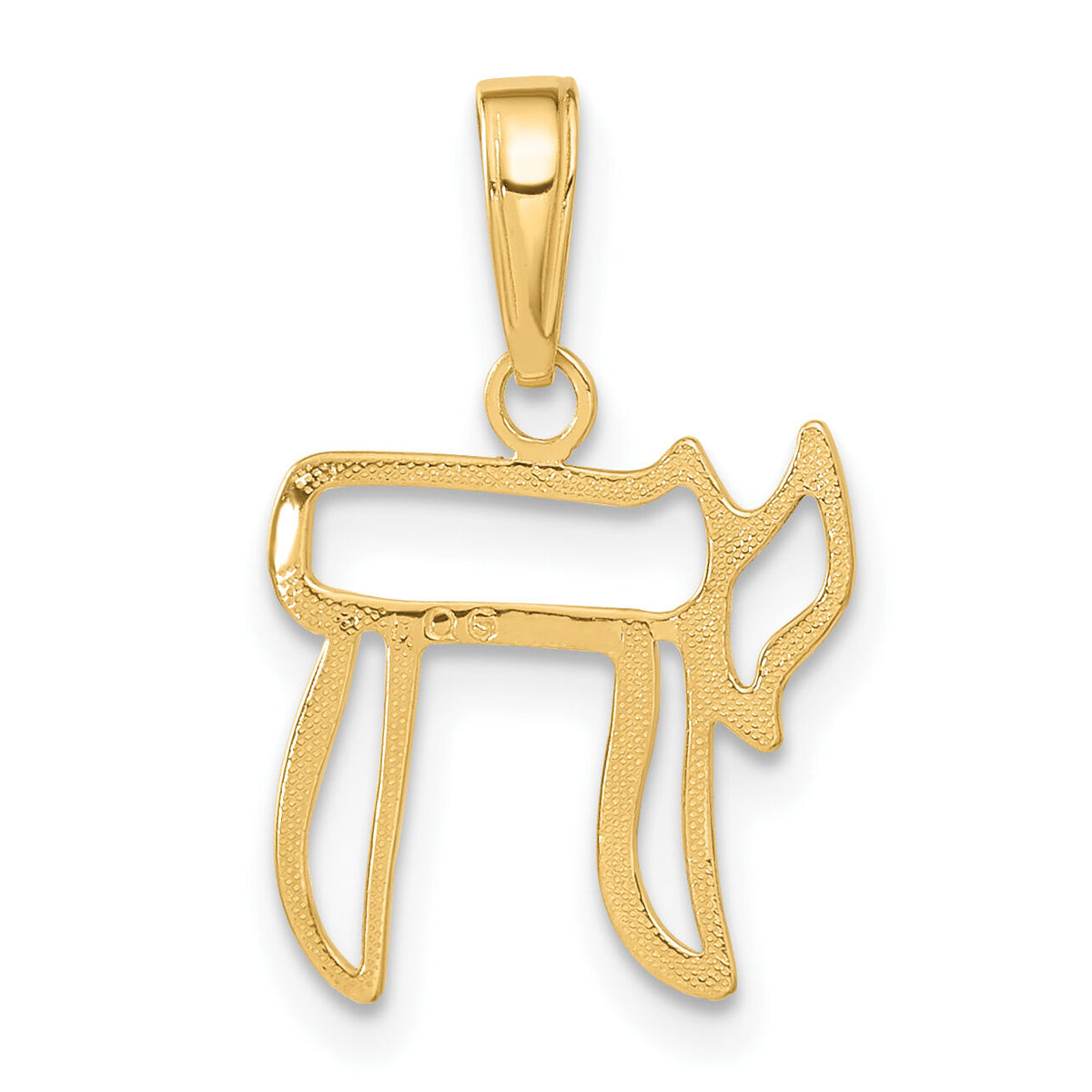 10K Chai Cut-out Pendant-10C3991