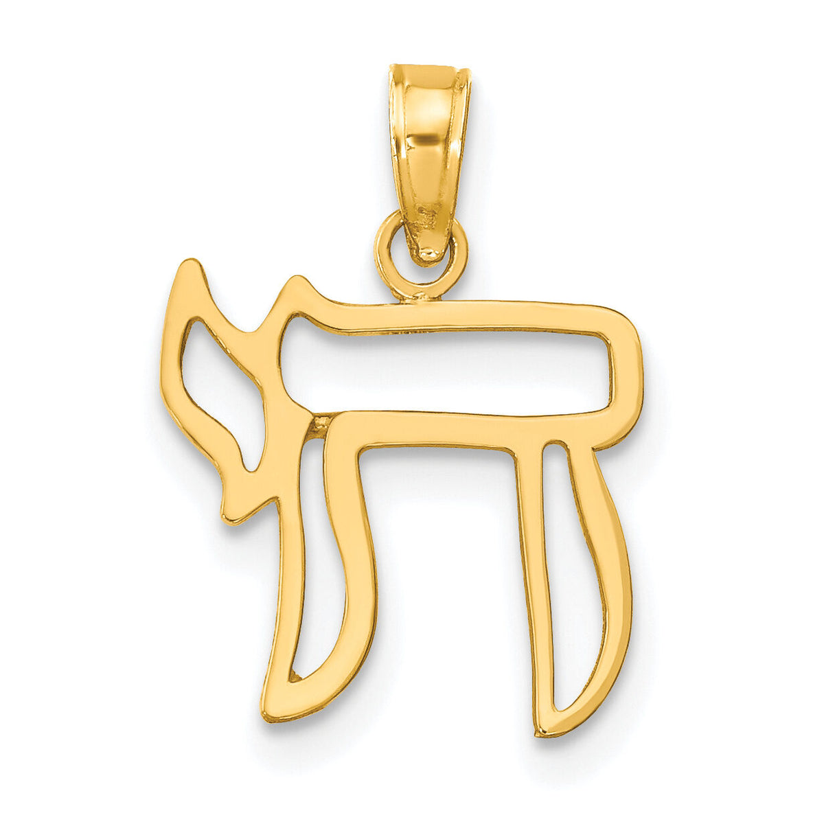 10K Chai Cut-out Pendant-10C3991