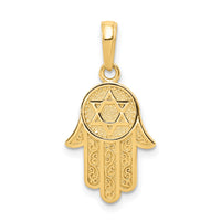 10K Hamsa W/Star Of David Pendant-10C3993