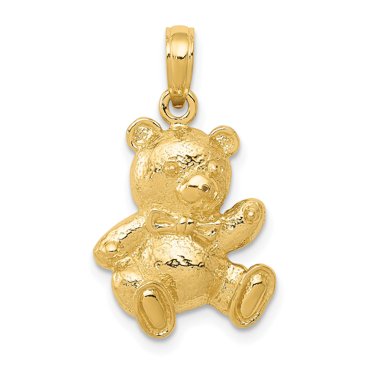 10K Teddy Bear Pendant-10C4002