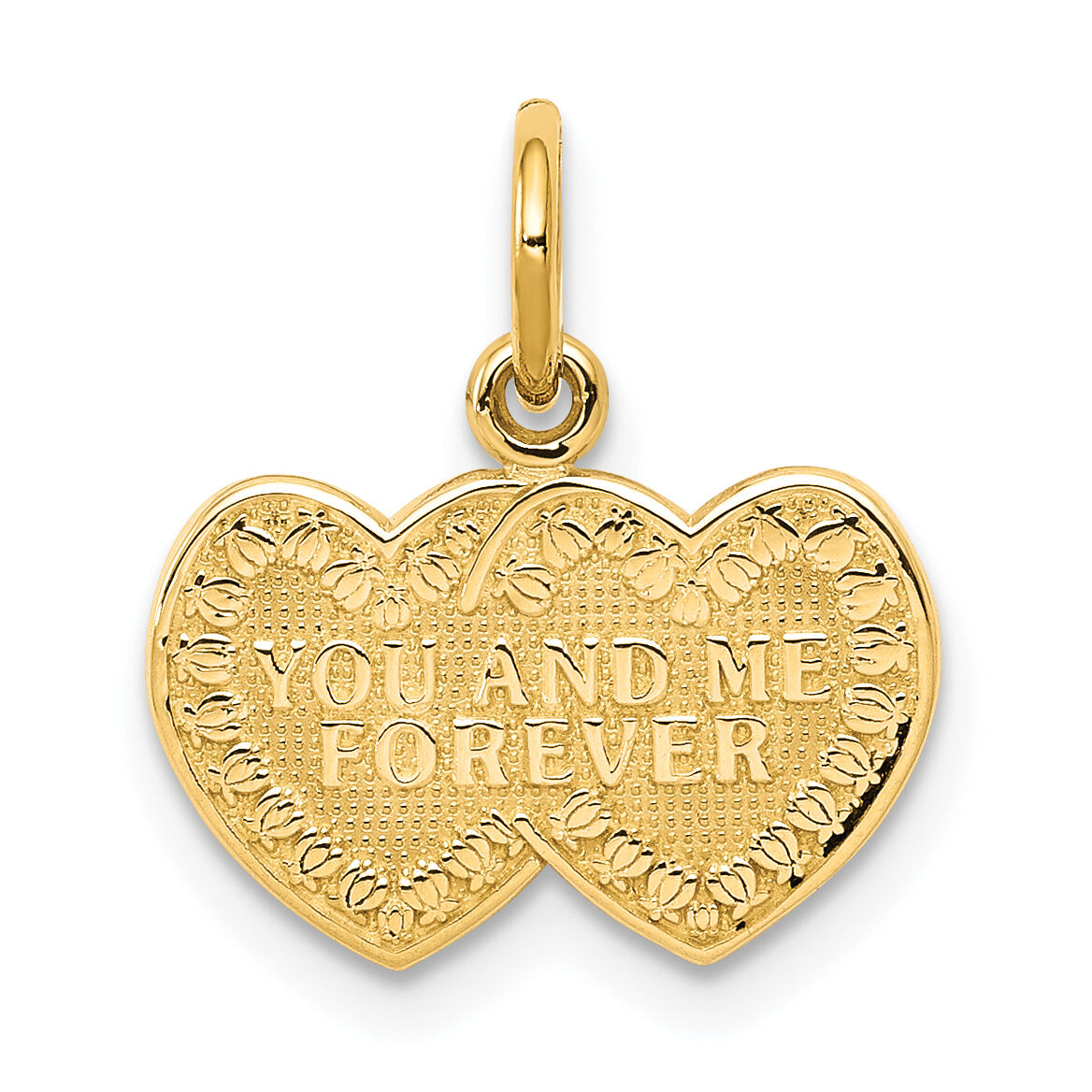 10K You and Me Forever Heart Charm-10C401