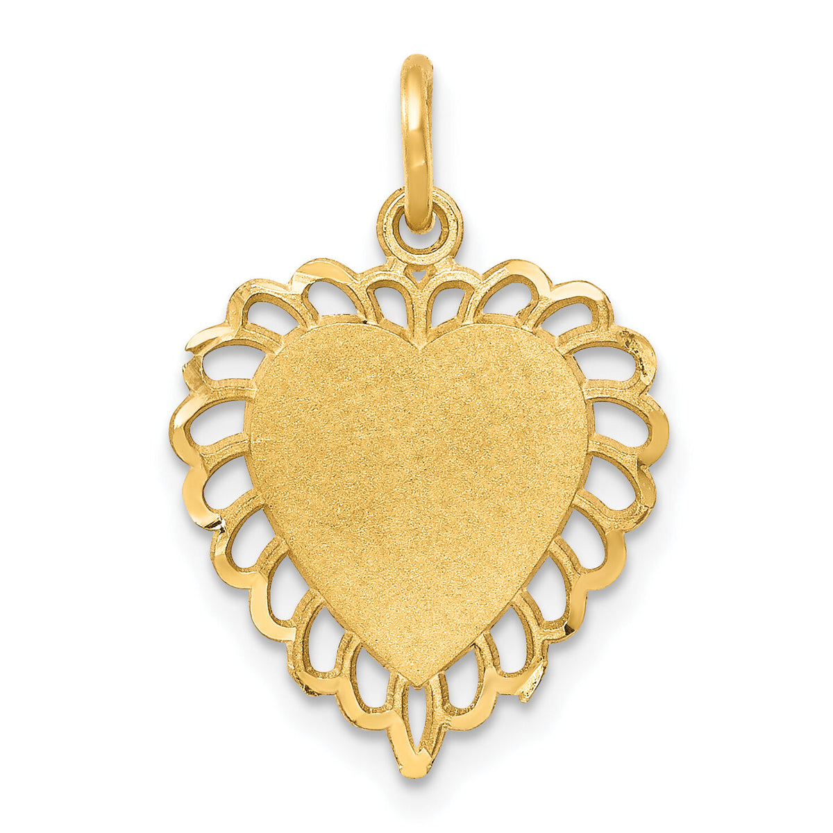 10k Heart Charm-10C403