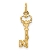 10k Solid Key Charm-10C416