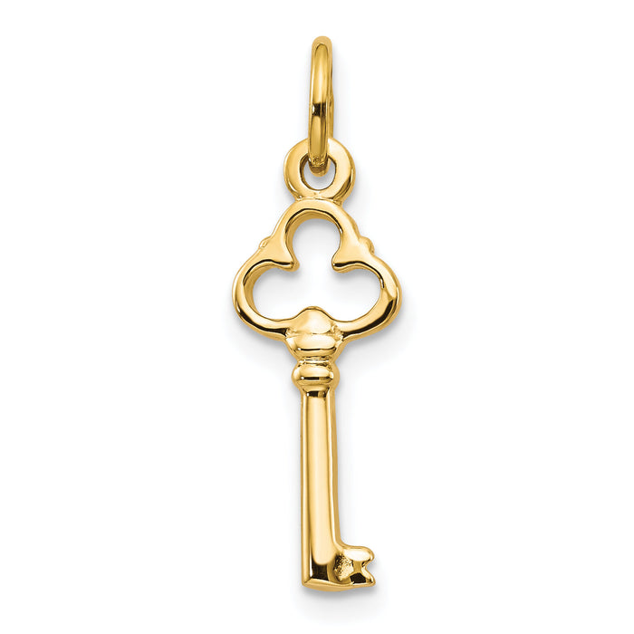 10k Solid Key Charm-10C417