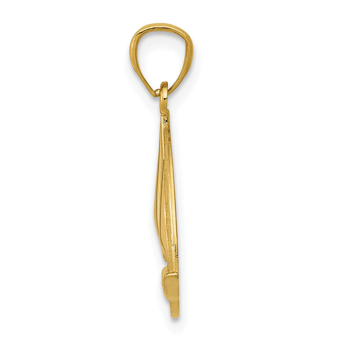 10k Sailboat Pendant-10C4172