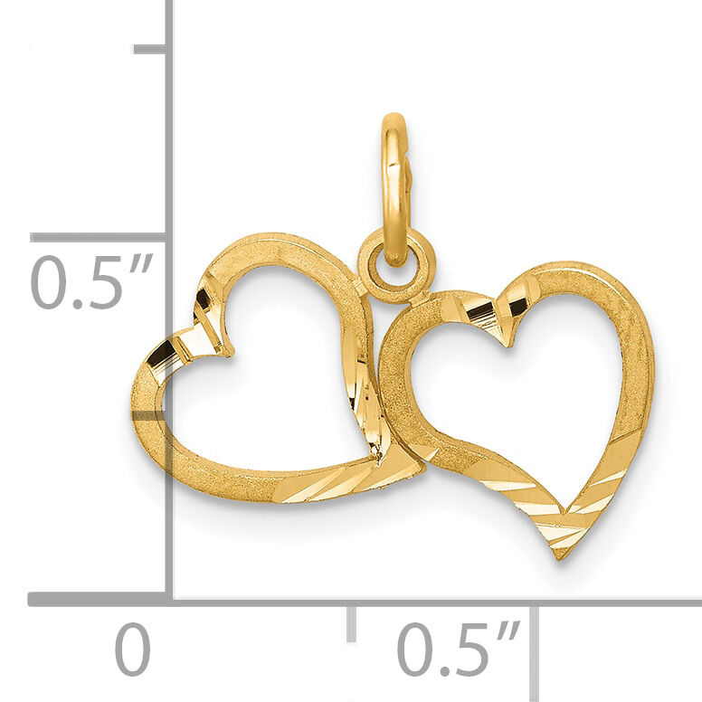 10k Heart Charm-10C421