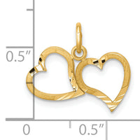 10k Heart Charm-10C421