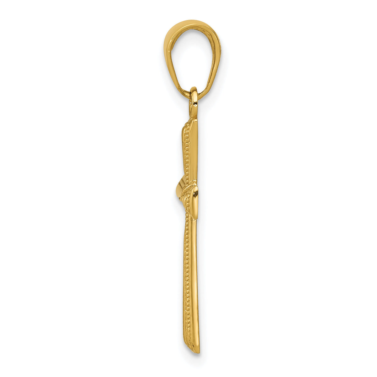 10K Diamond-cut X Cross Pendant-10C4235