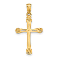 10K Cross with Triangle Tips Pendant-10C4242