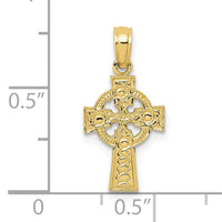 10k Celtic Cross w/Eternity Circle Pendant-10C4249