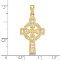 10K Celtic Cross w/Eternity Circle Pendant-10C4250