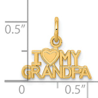 10K I LOVE MY GRANDPA Charm-10C427