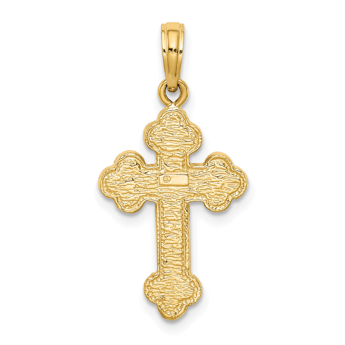 10K Budded Cross Pendant-10C4277