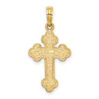 10K Budded Cross Pendant-10C4277